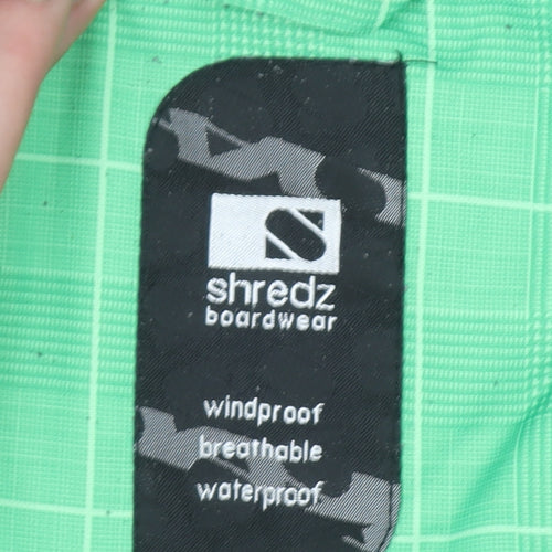 Shredz Green Waterproof Windproof Ski Jacket Teens Size 164 Hooded