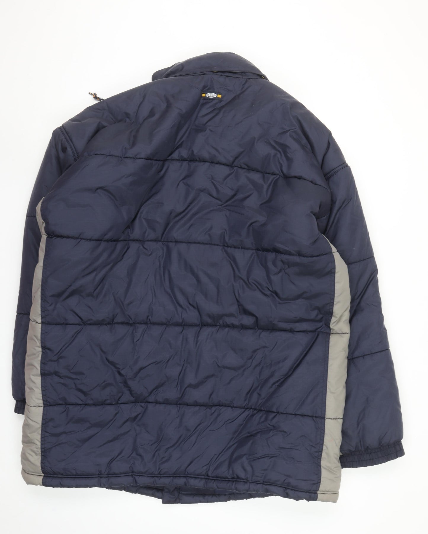 Puma Men’s Blue XL Puffer Jacket Winter Nylon Full Zip Logo Coat