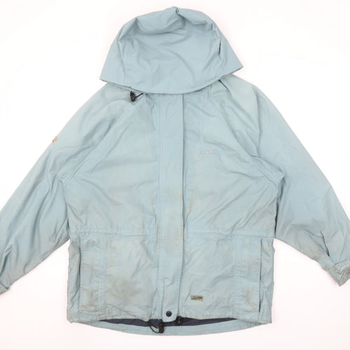 Trespass Womens Blue Waterproof Hooded Rain Jacket Size M