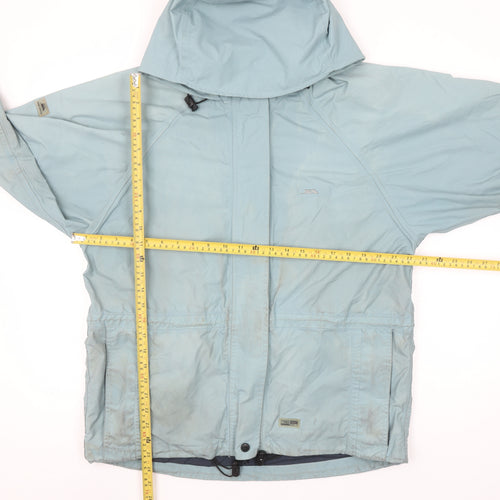 Trespass Womens Blue Waterproof Hooded Rain Jacket Size M