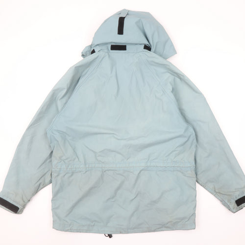 Trespass Womens Blue Waterproof Hooded Rain Jacket Size M