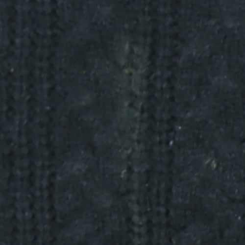 French Connection Boys Black Cable-Knit Jumper 11-12 Years Wool Blend