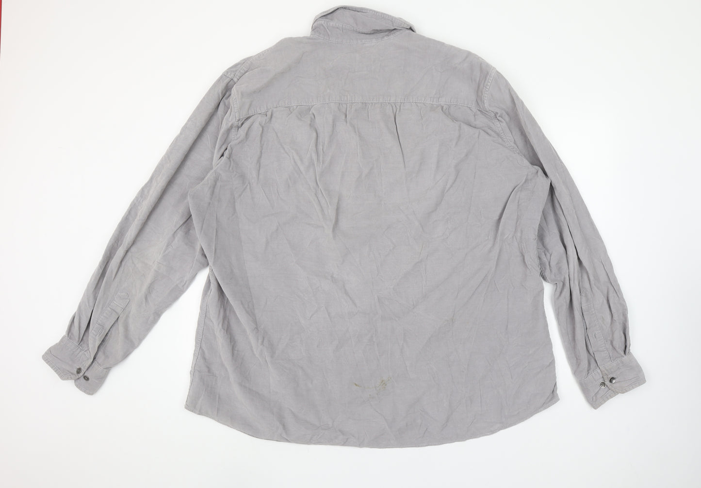 APT.9 Men’s Grey XL Slim Fit Long Sleeve Button-Up Shirt