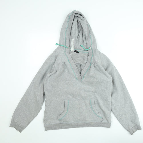 O'Neill Men's Grey XL Pullover Hoodie with V-Neck and Pockets