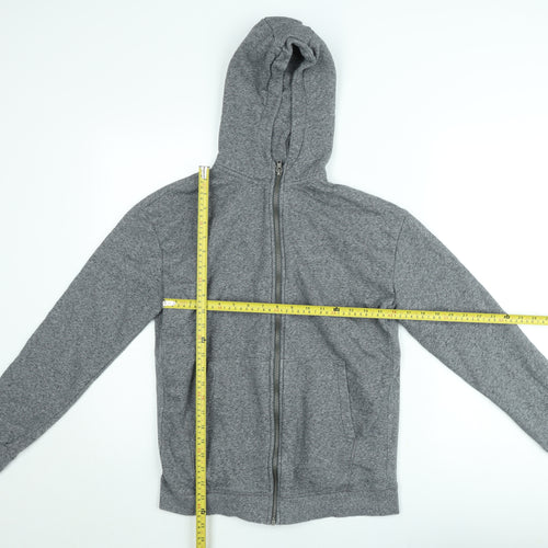 Marks and Spencer Teens Grey Full Zip Hoodie Fleece Lined XS