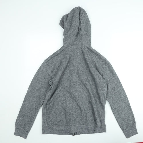 Marks and Spencer Teens Grey Full Zip Hoodie Fleece Lined XS