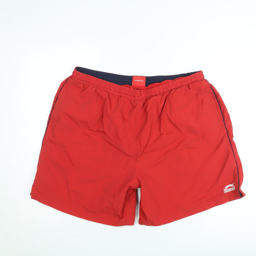 Slazenger Men's Red 2XL Sports Swim Shorts Elastic Waist Quick Dry