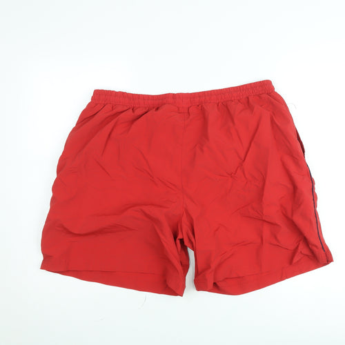 Slazenger Men's Red 2XL Sports Swim Shorts Elastic Waist Quick Dry