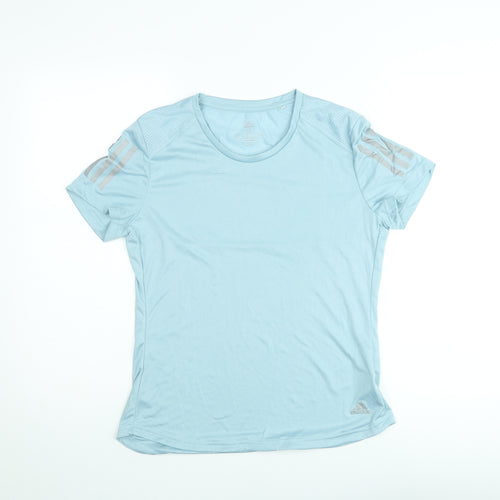Adidas Womens Blue ClimaCool Running T-Shirt Size M