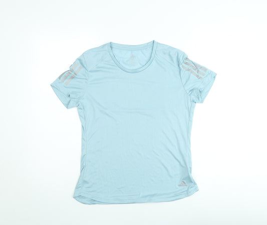 Adidas Womens Blue ClimaCool Running T-Shirt Size M