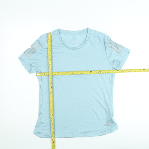 Adidas Womens Blue ClimaCool Running T-Shirt Size M