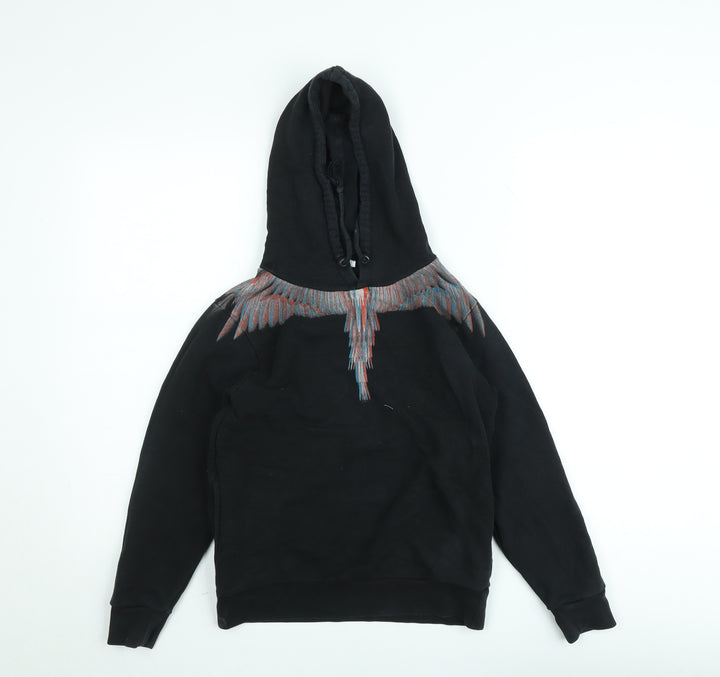 Marcelo Burlon Boys Black Graphic Pullover Hoodie Size 10 Years