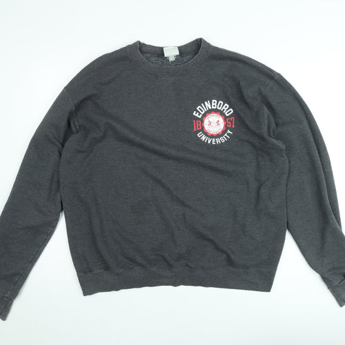 Champion Eco Fleece Grey University Logo Sweatshirt XL Women's Casual