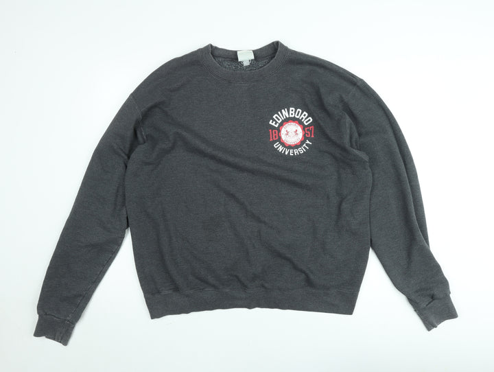 Champion Eco Fleece Grey University Logo Sweatshirt XL Women's Casual