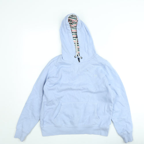 Crew Clothing Women’s Light Blue Cotton Pullover Hoodie Size 10