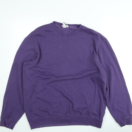 H&M Essentials Women’s Purple Relaxed Fit Sweatshirt Size M