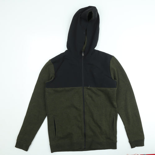 Marks and Spencer Teens Green Full Zip Hoodie Size 164 Hooded Sweatshirt
