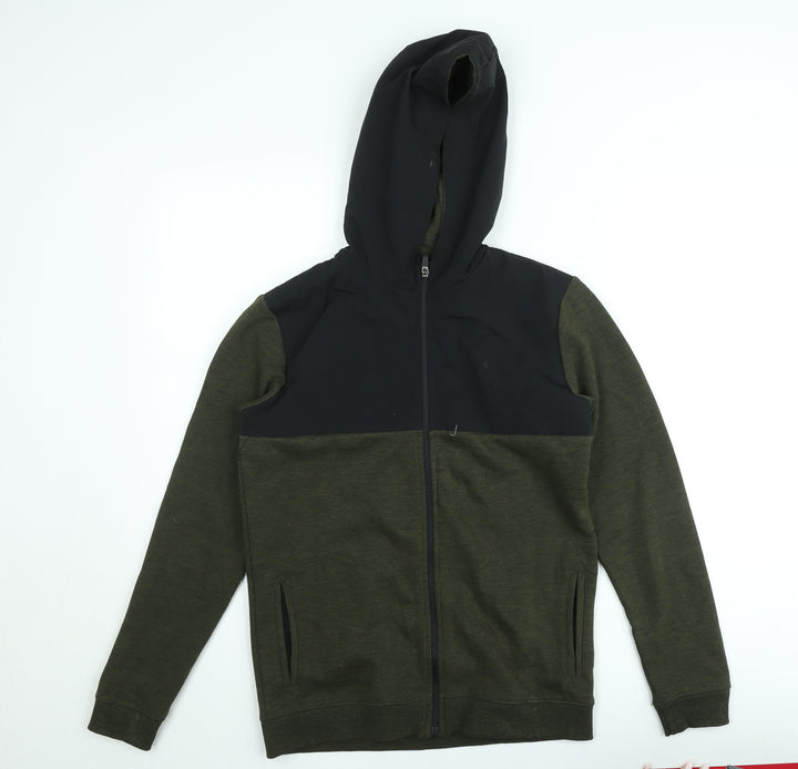 Marks and Spencer Teens Green Full Zip Hoodie Size 164 Hooded Sweatshirt