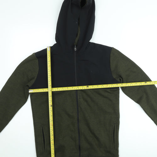 Marks and Spencer Teens Green Full Zip Hoodie Size 164 Hooded Sweatshirt