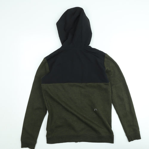 Marks and Spencer Teens Green Full Zip Hoodie Size 164 Hooded Sweatshirt