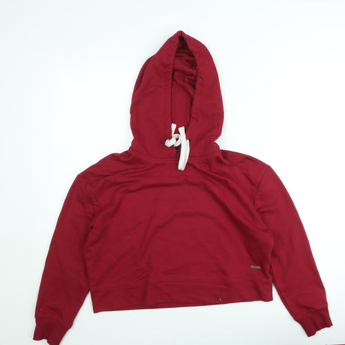 The Roadster Life Co. Women Red Cotton Blend Pullover Hoodie M
