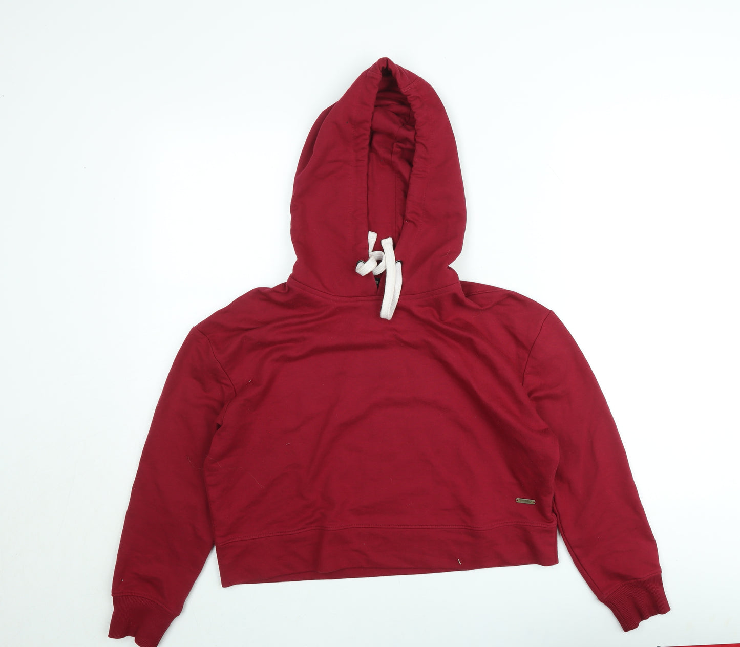 The Roadster Life Co. Women Red Cotton Blend Pullover Hoodie M