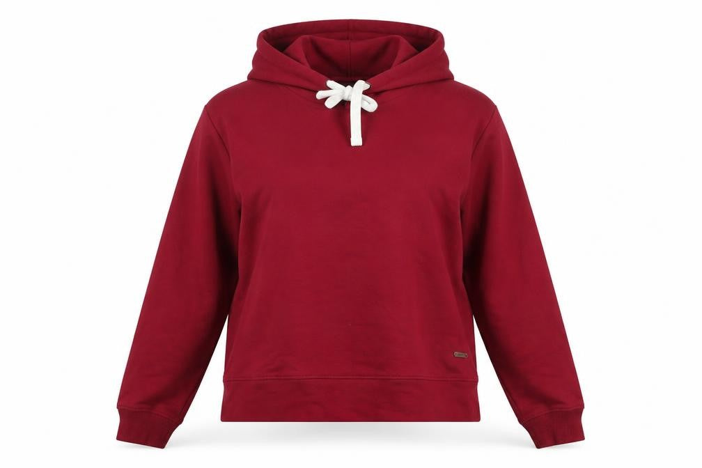 The Roadster Life Co. Women Red Cotton Blend Pullover Hoodie M