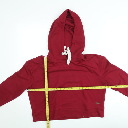 The Roadster Life Co. Women Red Cotton Blend Pullover Hoodie M