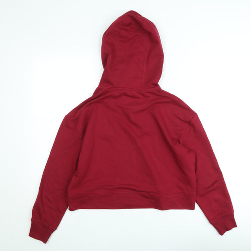 The Roadster Life Co. Women Red Cotton Blend Pullover Hoodie M