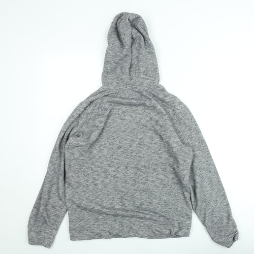 Jack & Jones Men's Grey Pullover Hoodie Size M Graphic Fleece