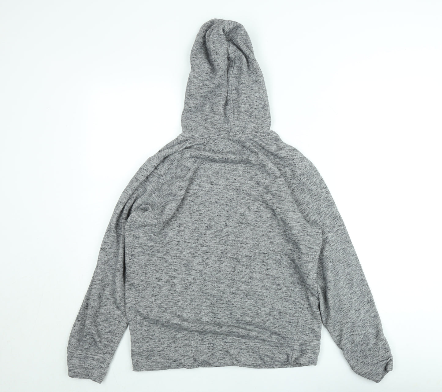 Jack & Jones Men's Grey Pullover Hoodie Size M Graphic Fleece