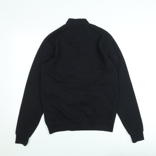 Guide London Men's Black Full Zip Knit Sweatshirt Size S
