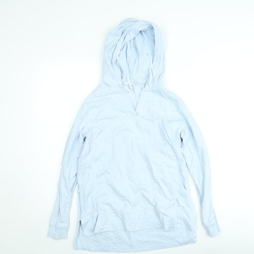 White Stuff Women's Blue Cotton Pullover Hoodie UK 6
