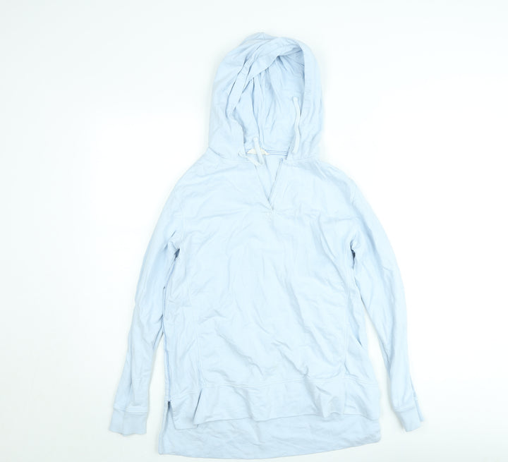 White Stuff Women's Blue Cotton Pullover Hoodie UK 6