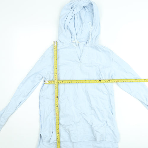 White Stuff Women's Blue Cotton Pullover Hoodie UK 6