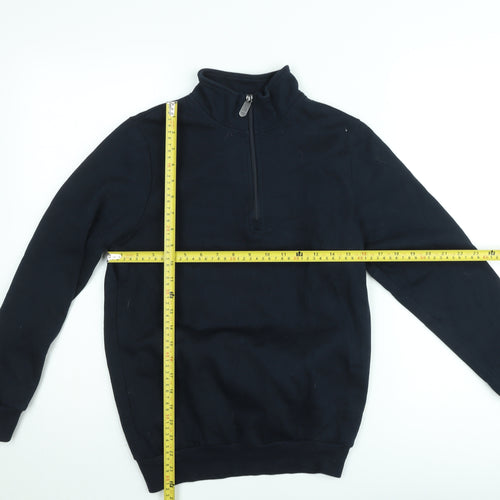 Cotton Traders Men’s Blue XS Half Zip Fleece Sweatshirt