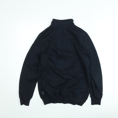 Cotton Traders Men’s Blue XS Half Zip Fleece Sweatshirt