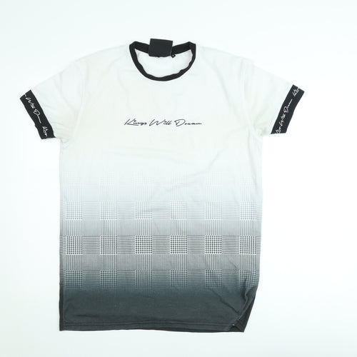 Kings Will Dream Men's White Gradient Graphic T-Shirt Size S