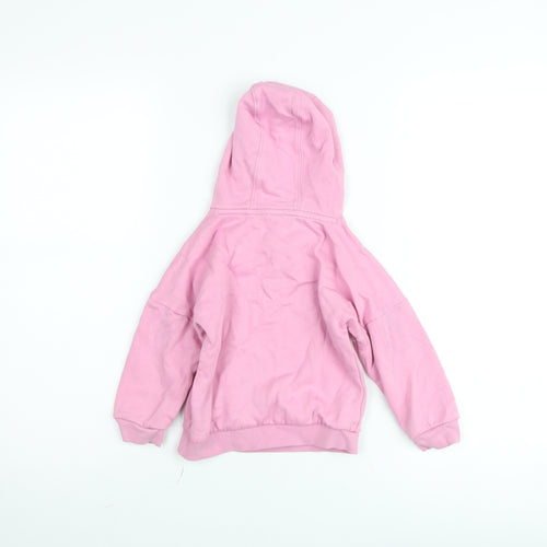 adidas Girls Pink 3 Years Pullover Fleece Hoodie