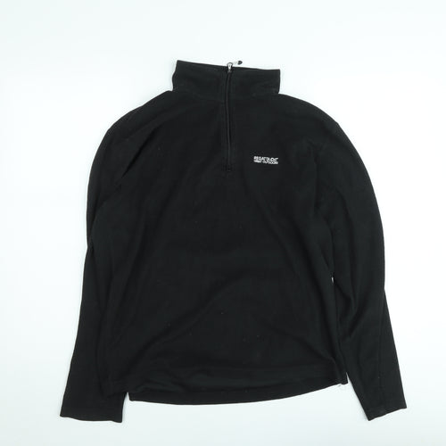 Regatta Men’s Black Fleece 1/2 Zip Sweatshirt L Outdoor Pullover