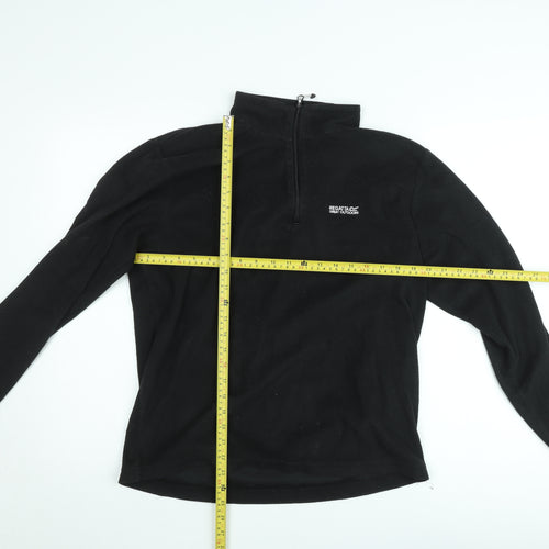 Regatta Men’s Black Fleece 1/2 Zip Sweatshirt L Outdoor Pullover