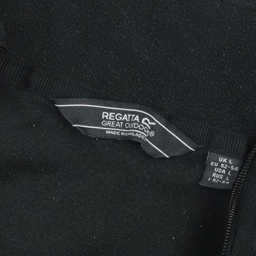 Regatta Men’s Black Fleece 1/2 Zip Sweatshirt L Outdoor Pullover