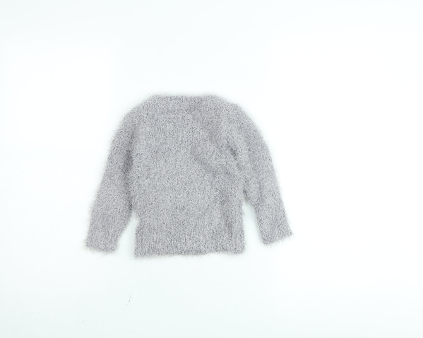 Young Dimension Girls Grey Koala Fluffy Pullover Jumper 12-18 Months