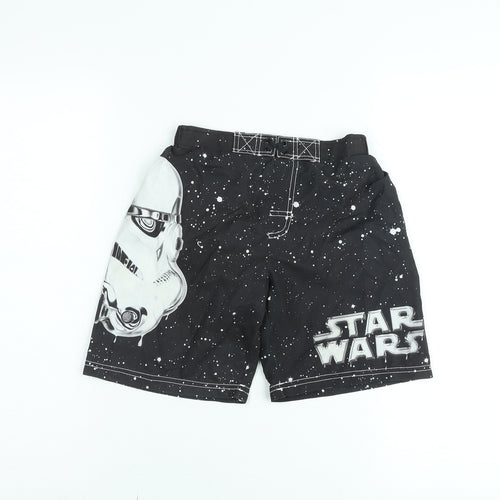 Star Wars Boys Black Stormtrooper Swim Shorts 5-6 Years Elastic Waist