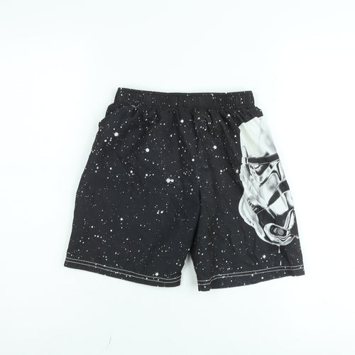 Star Wars Boys Black Stormtrooper Swim Shorts 5-6 Years Elastic Waist