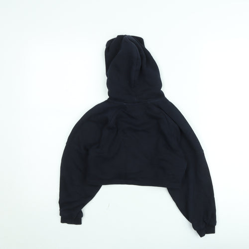 Tommy Hilfiger Girls Black Hoodie 12 Years Pullover Logo Sweatshirt