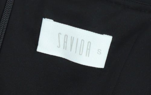 Savida Women's Black Bodycon Midi Dress Size S Off Shoulder