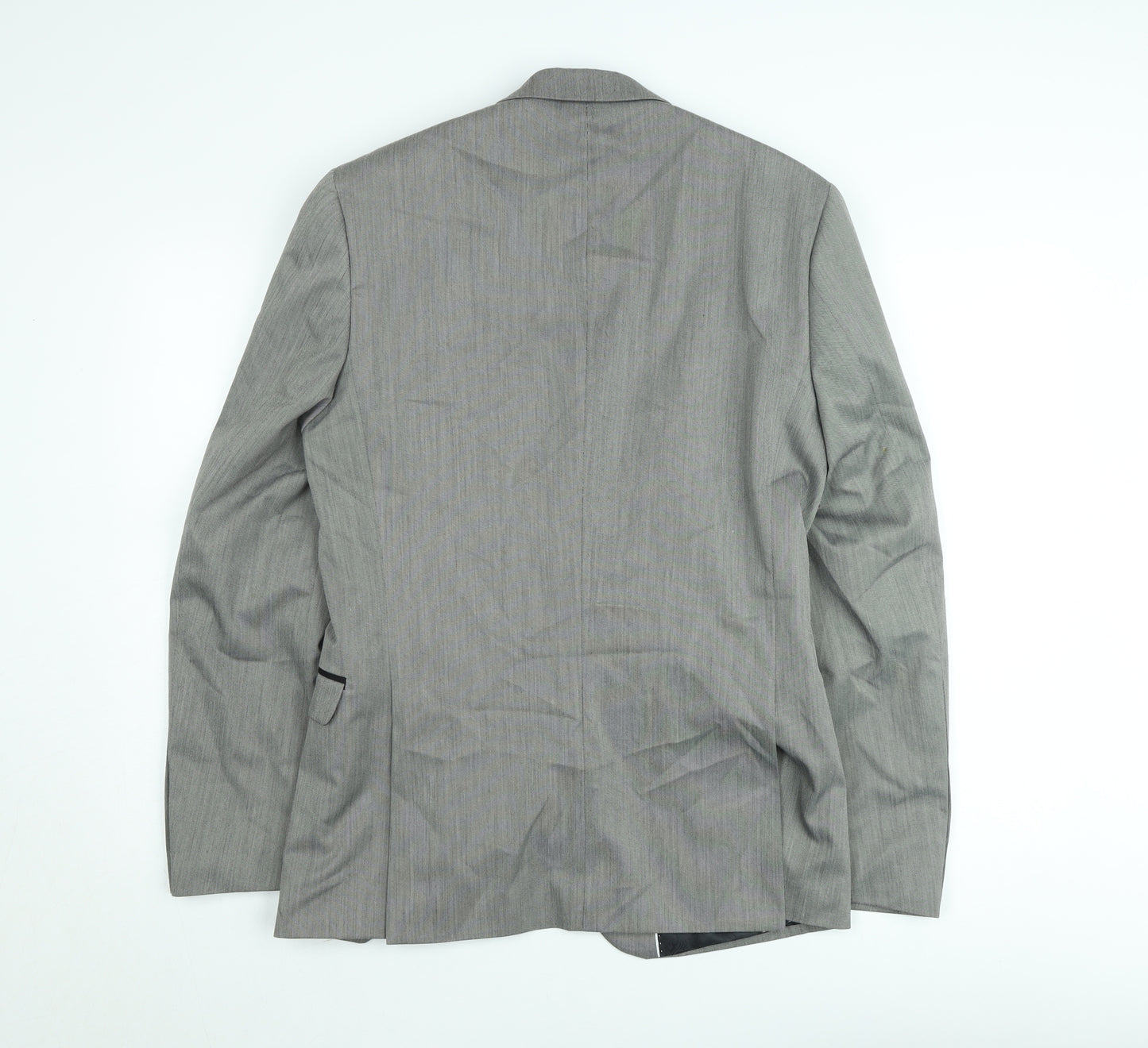 Red Herring Men’s Grey Long Slim Fit Blazer Jacket 38 Long