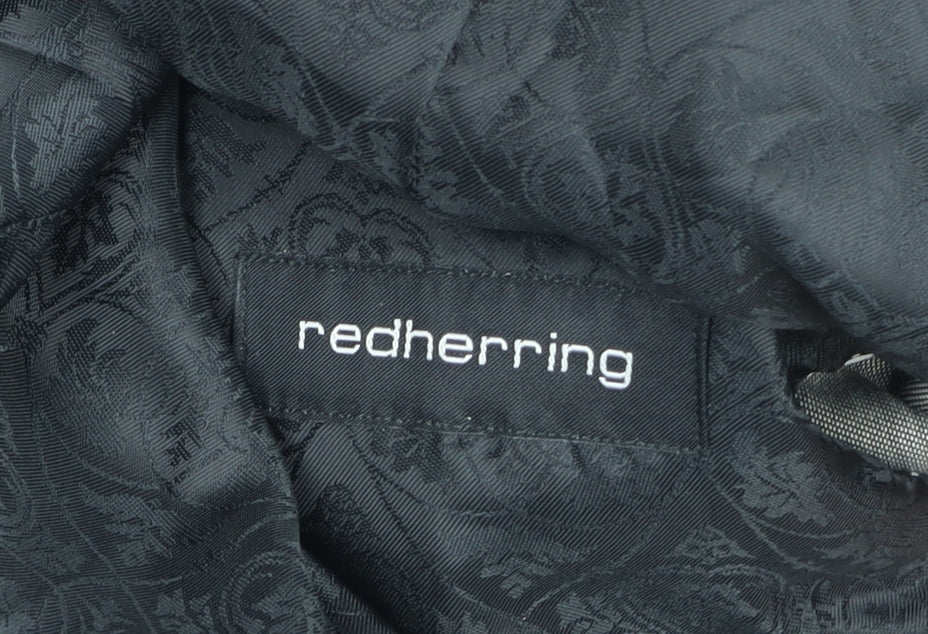 Red Herring Men’s Grey Long Slim Fit Blazer Jacket 38 Long