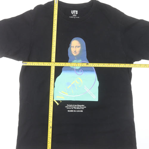 Uniqlo Men’s Black Art Graphic T-Shirt L Musée du Louvre Peter Saville